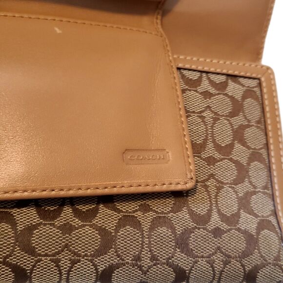 Coach - Set of TWO Signature Monogram Canvas & Leather Trim Vintage Wallets - Picture 8 of 8